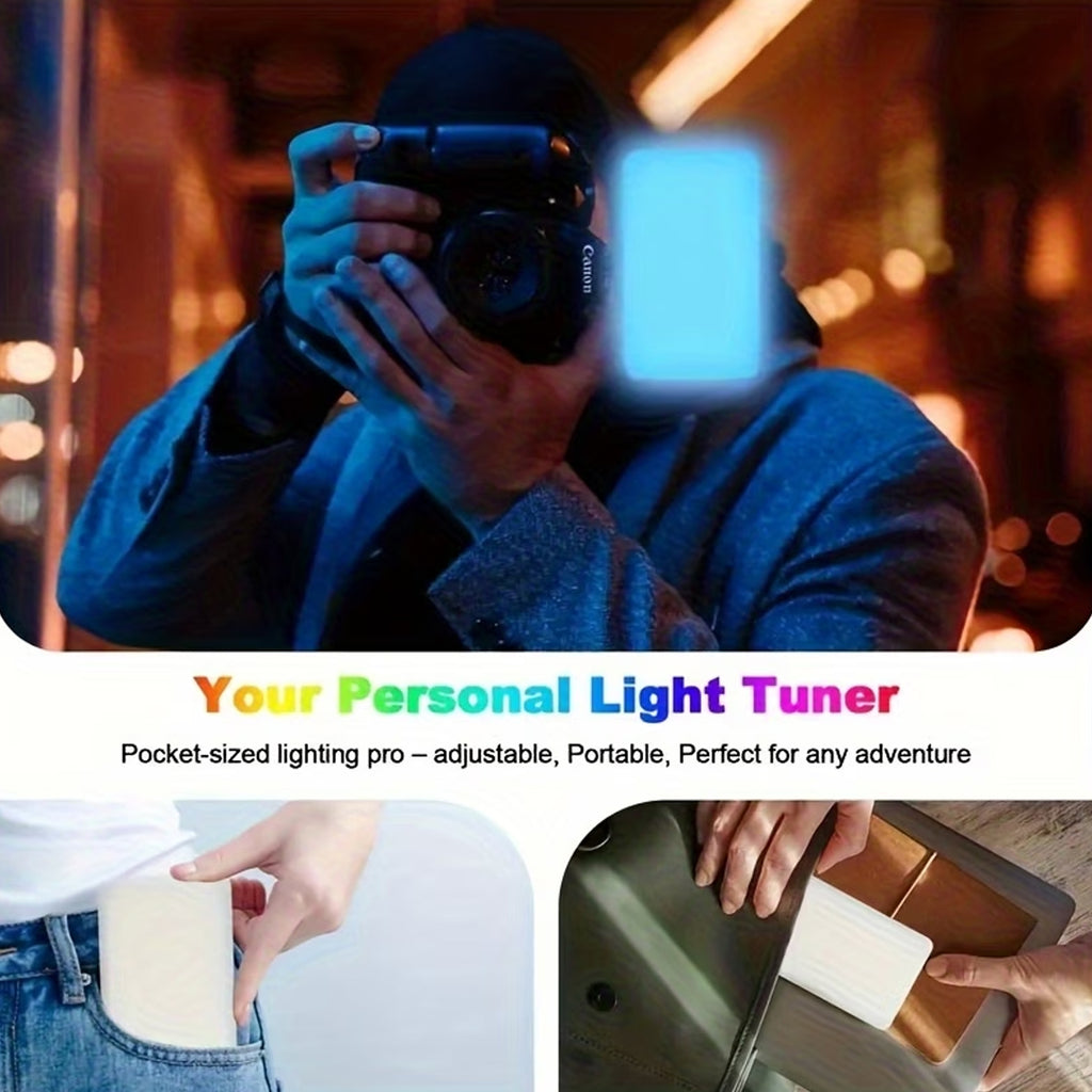 Mini Panel LED RGB Portátil (1800 mAh)