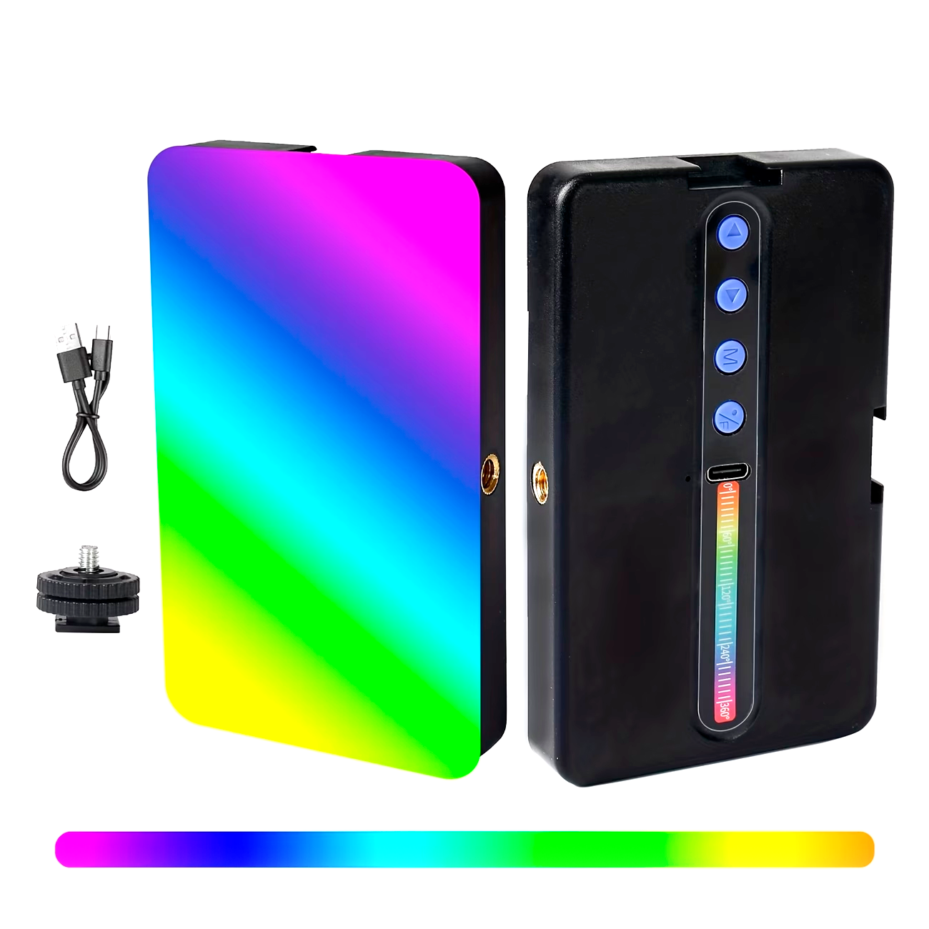 Mini Panel LED RGB Portátil (1800 mAh)