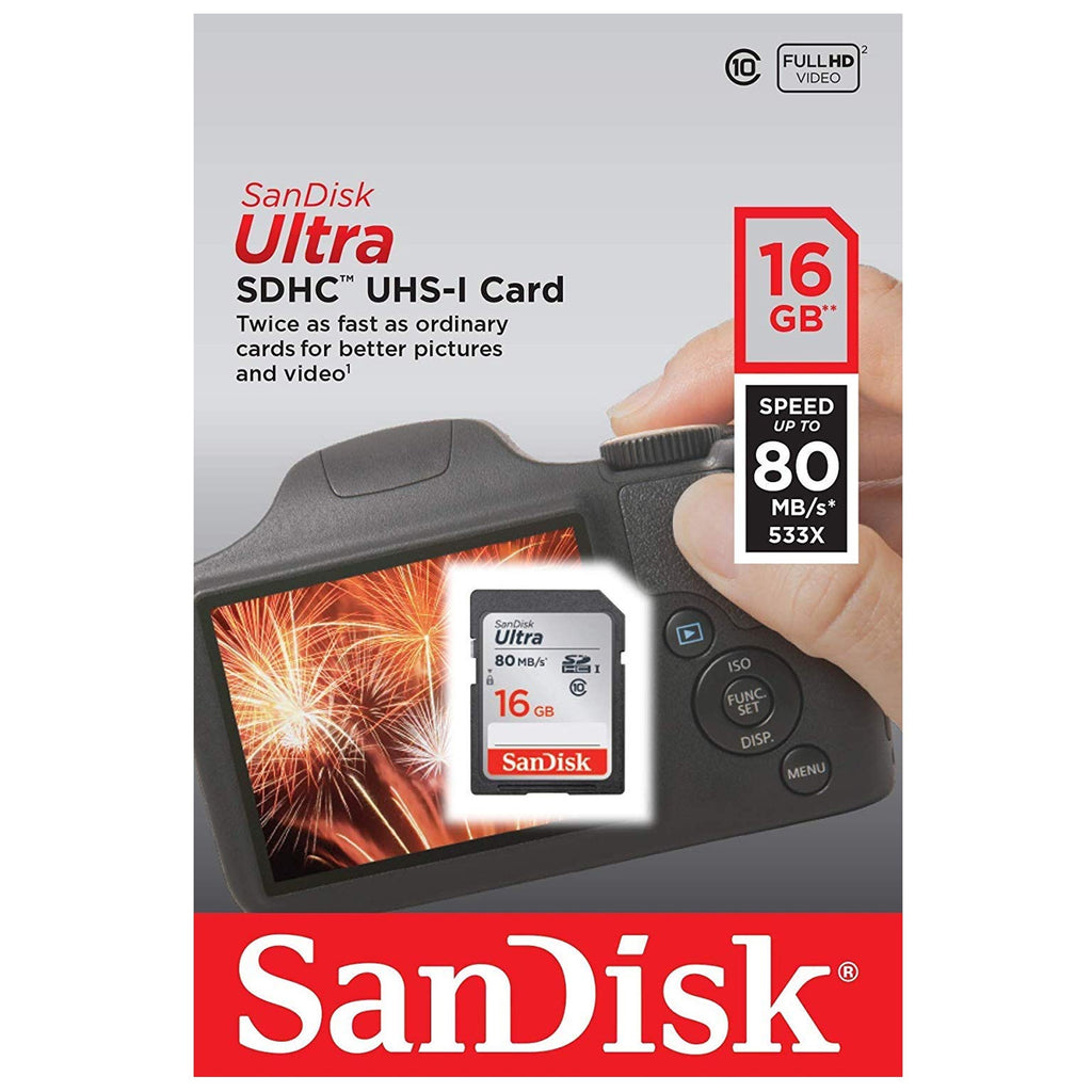 Tarjeta de Memoria SanDisk Ultra SDHC UHS-I (16 GB)