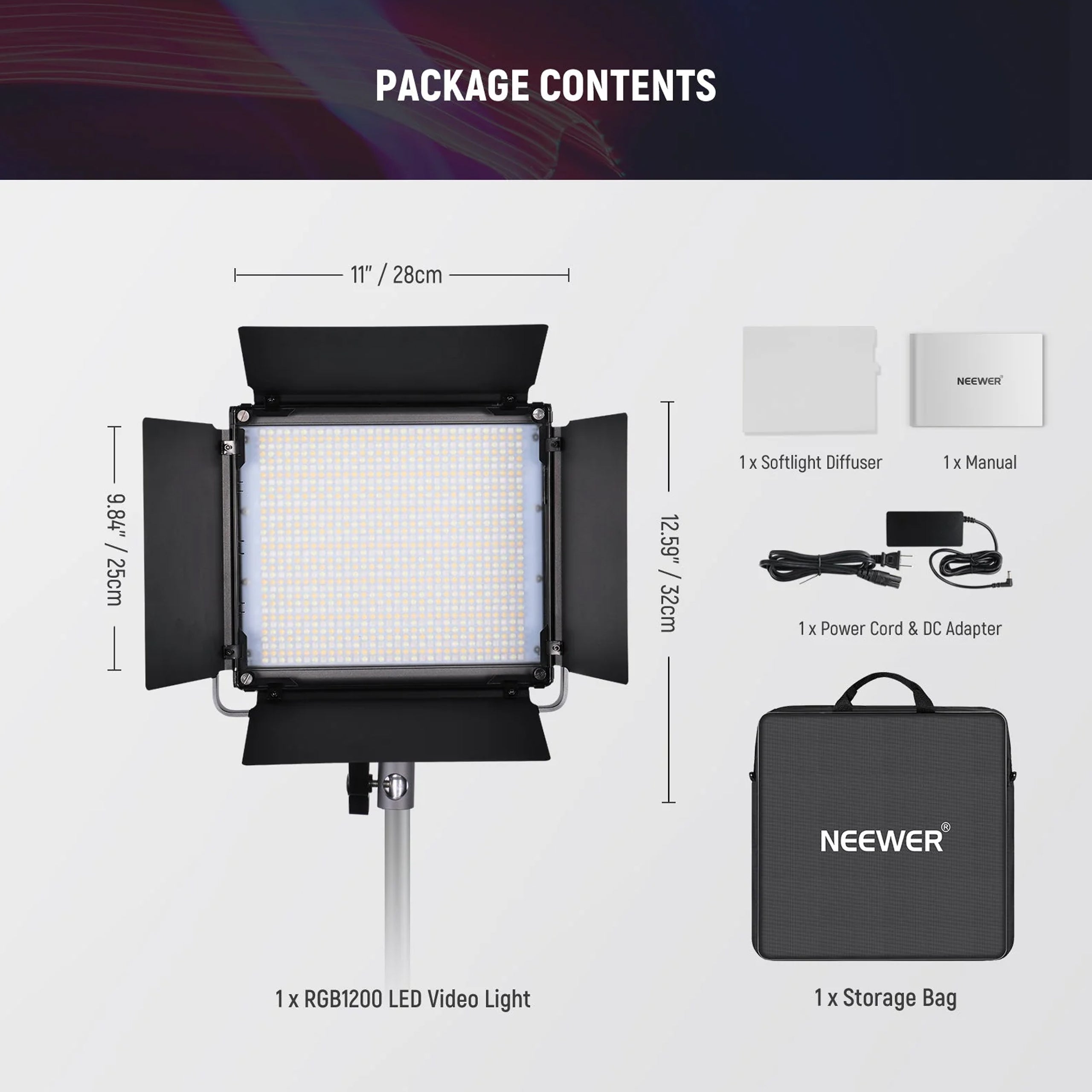 Neewer RGB1200 Smart APP Control RGB Light