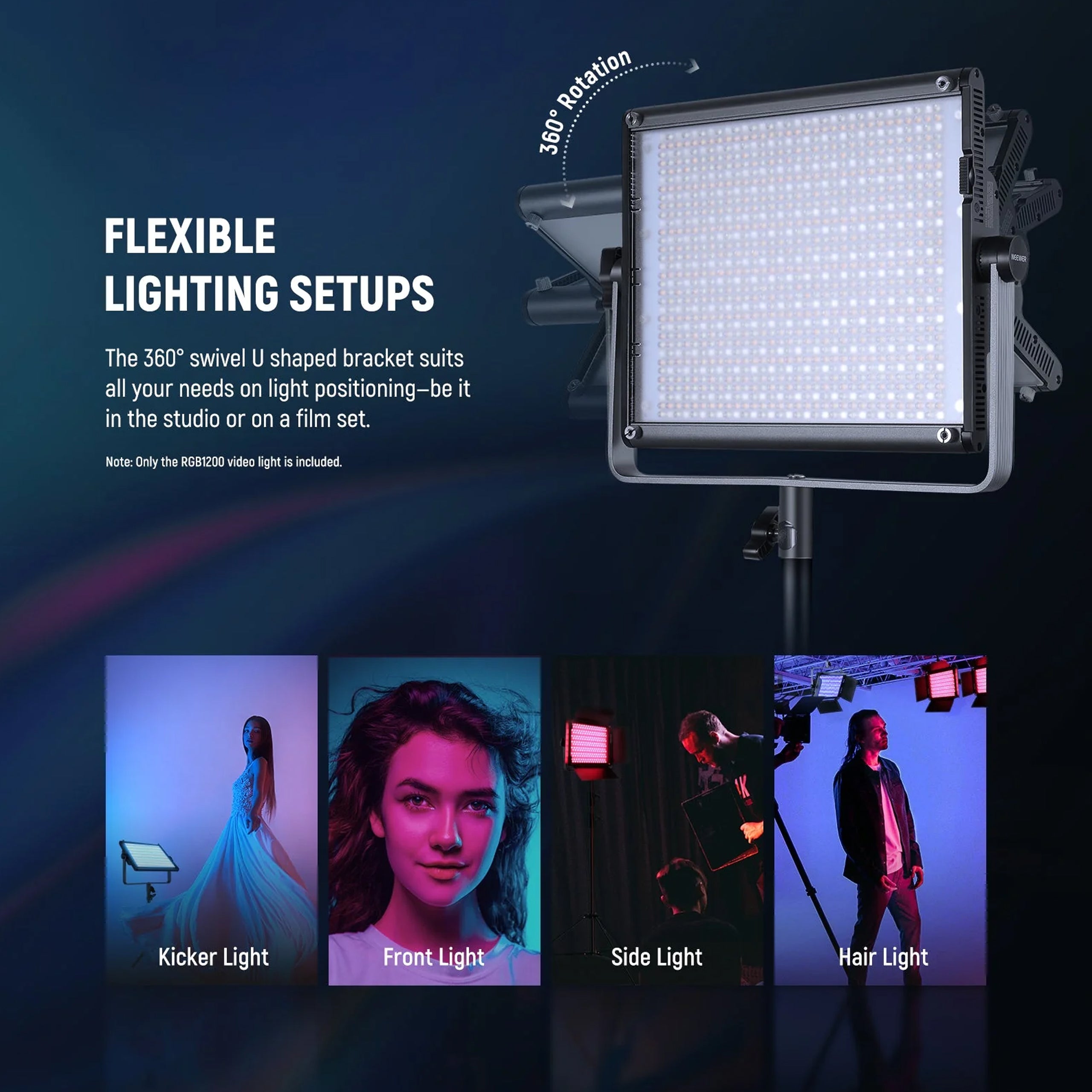 Neewer RGB1200 Smart APP Control RGB Light