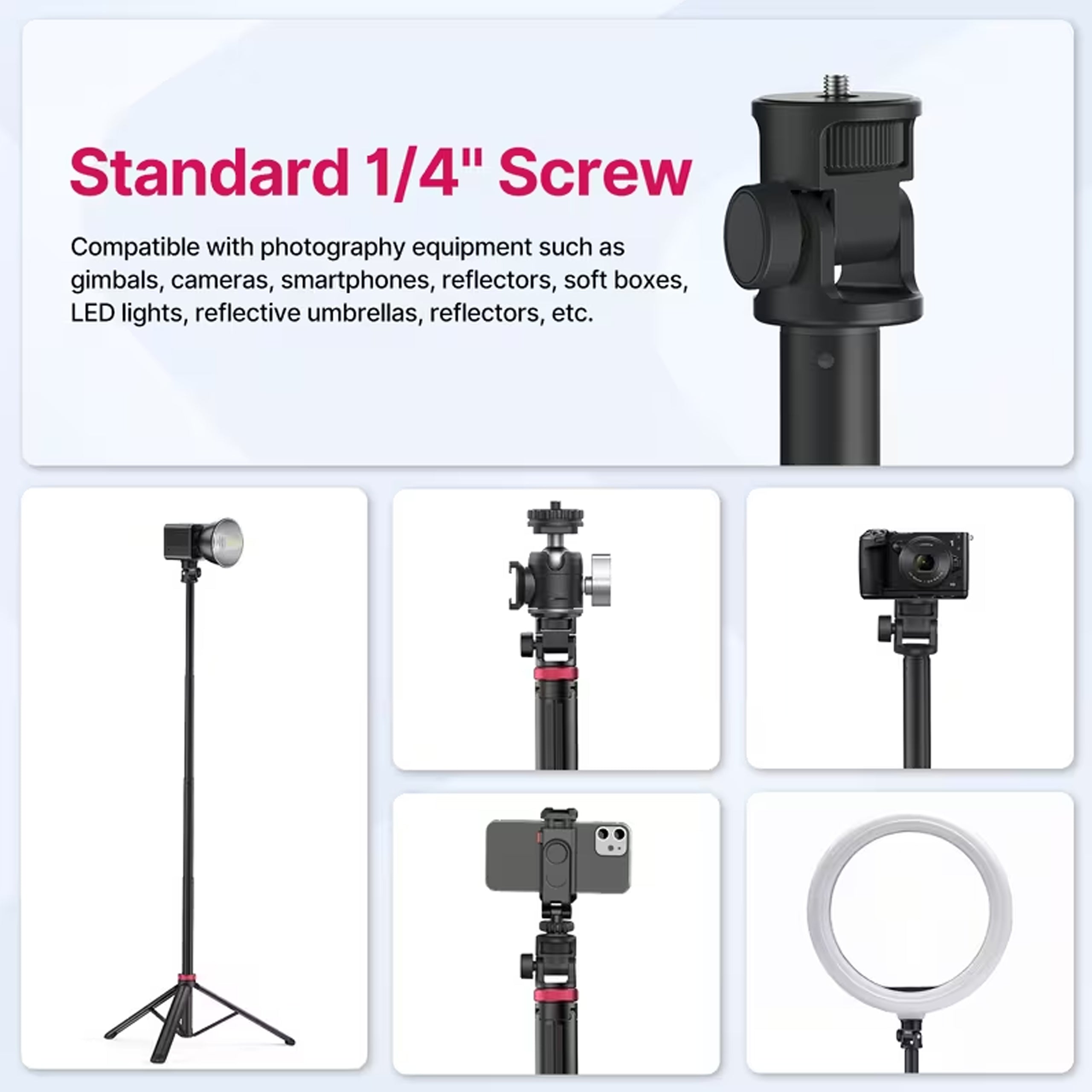 Trípode Portátil Extensible de 205 cm