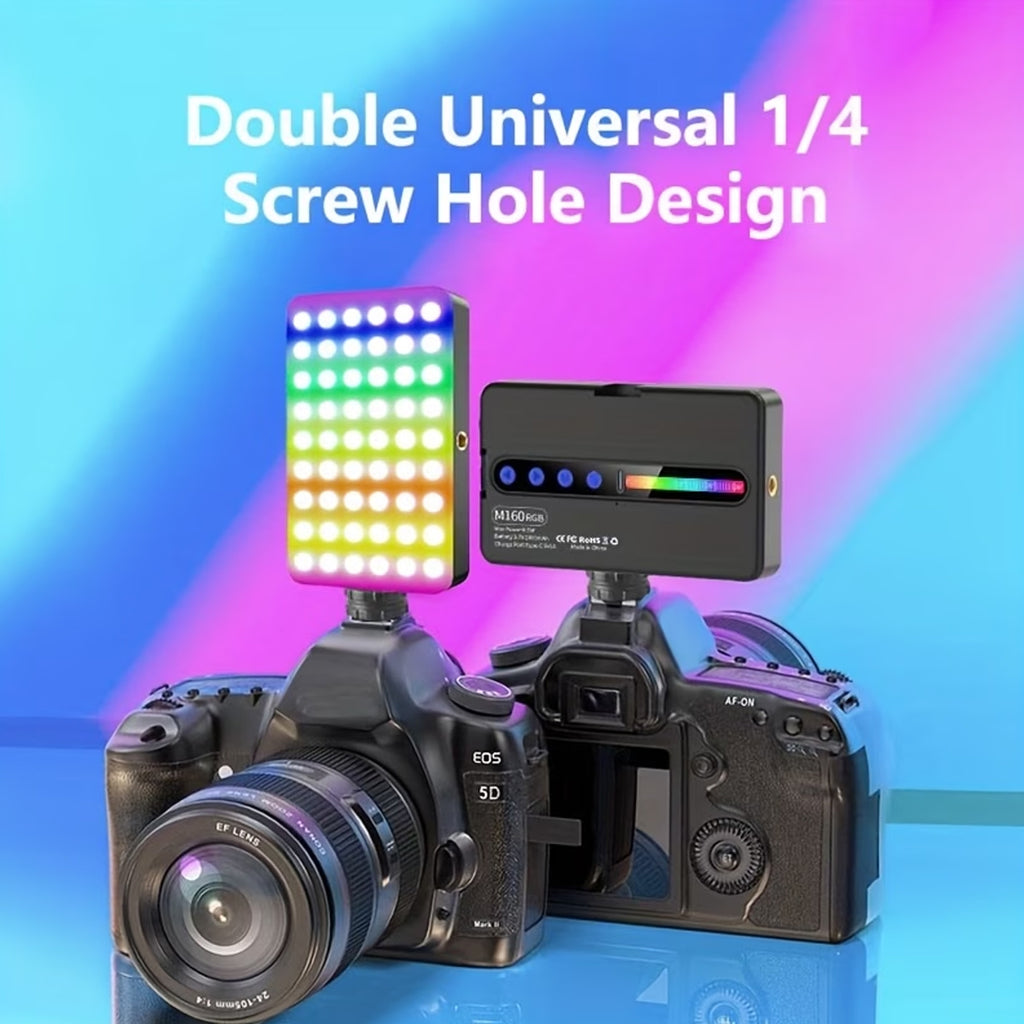 Mini Panel LED RGB Portátil (1800 mAh)