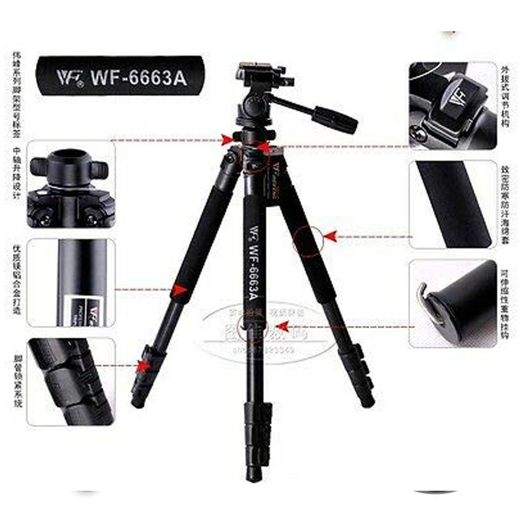 Weifeng WF-6663A Trípode Profesional