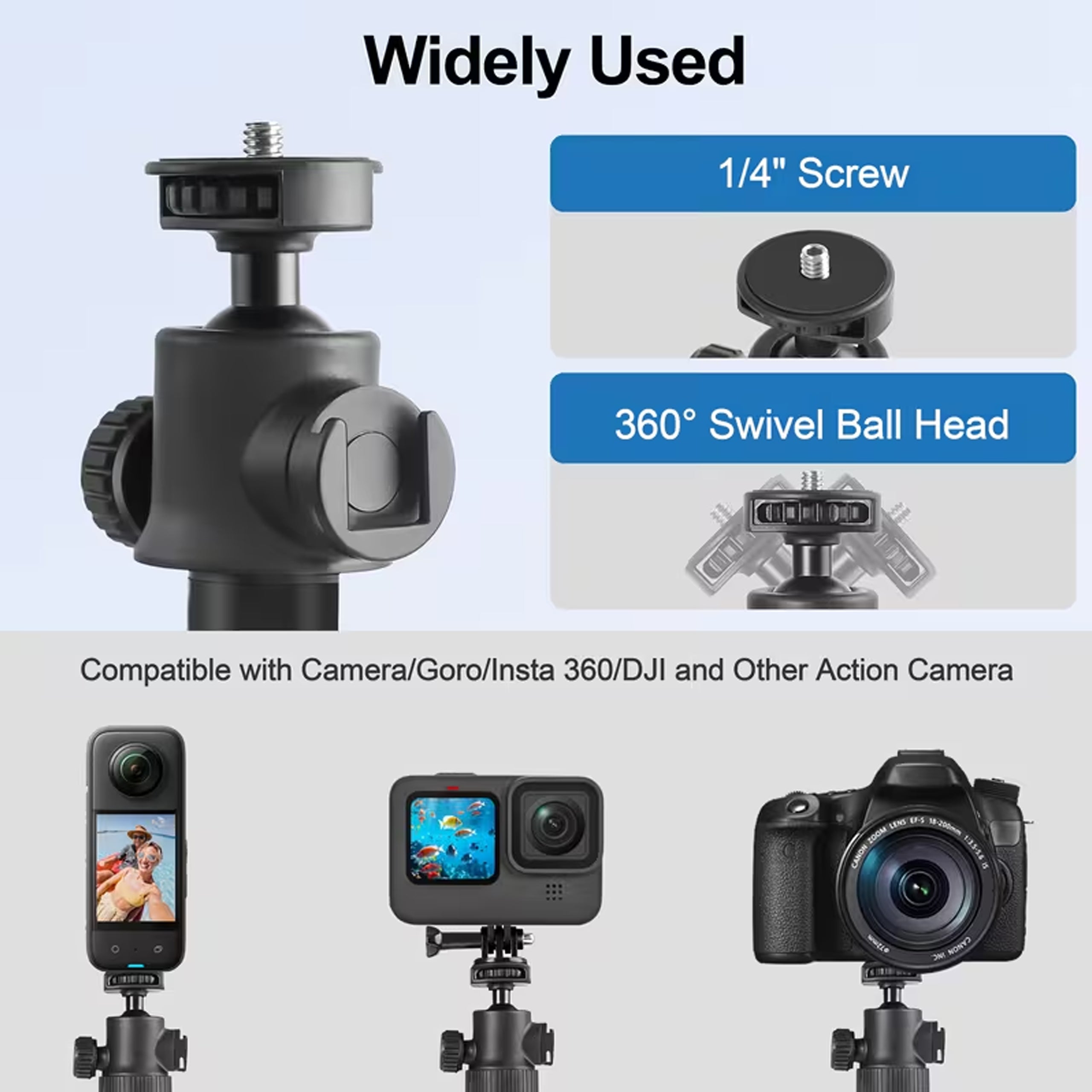 Trípode y Selfie Stick Invisible de 1.5m (Versión Reforzada)