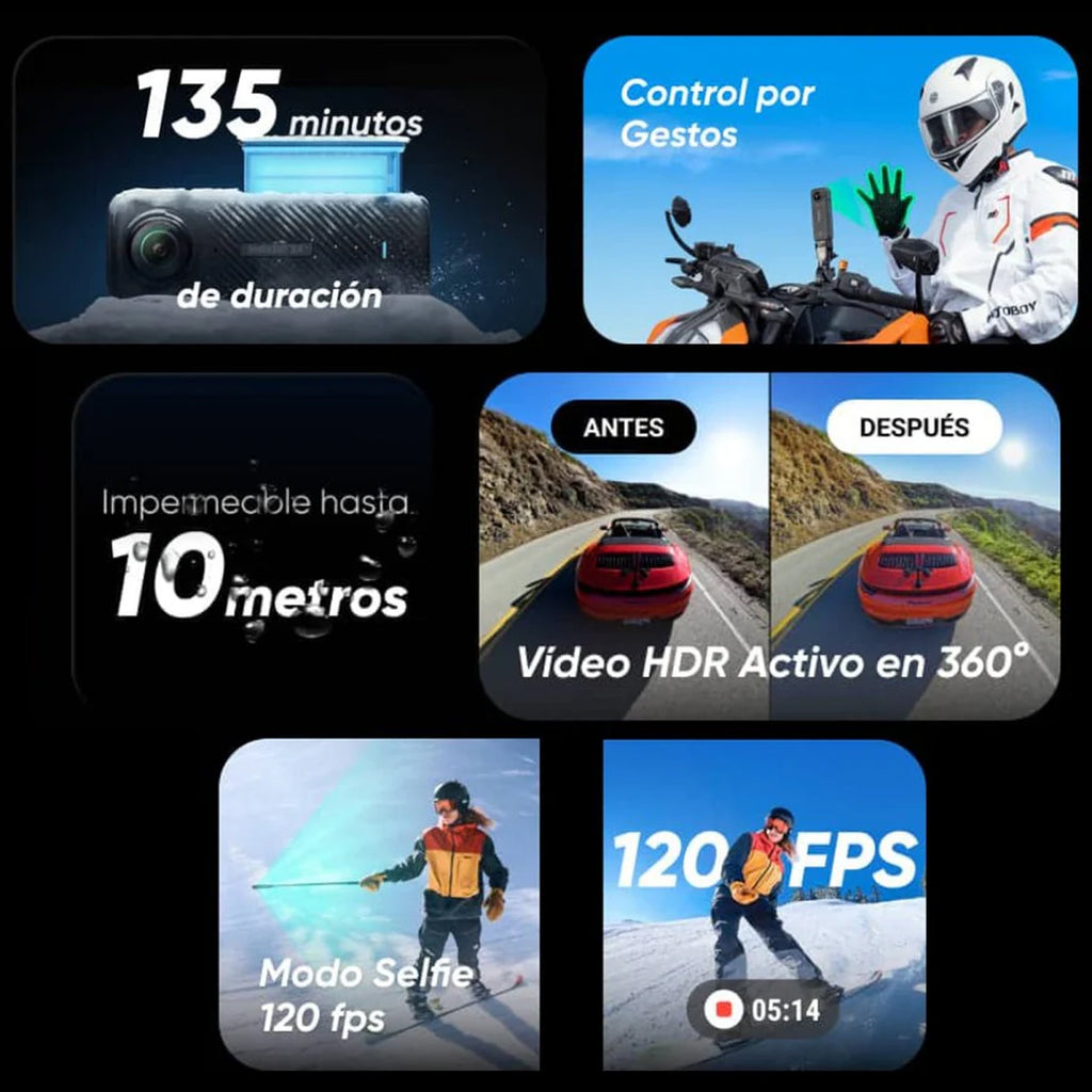 Cámara de Acción Insta360 X4 (8K Ultra HD)