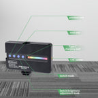 Mini Panel LED RGB Portátil (1800 mAh)