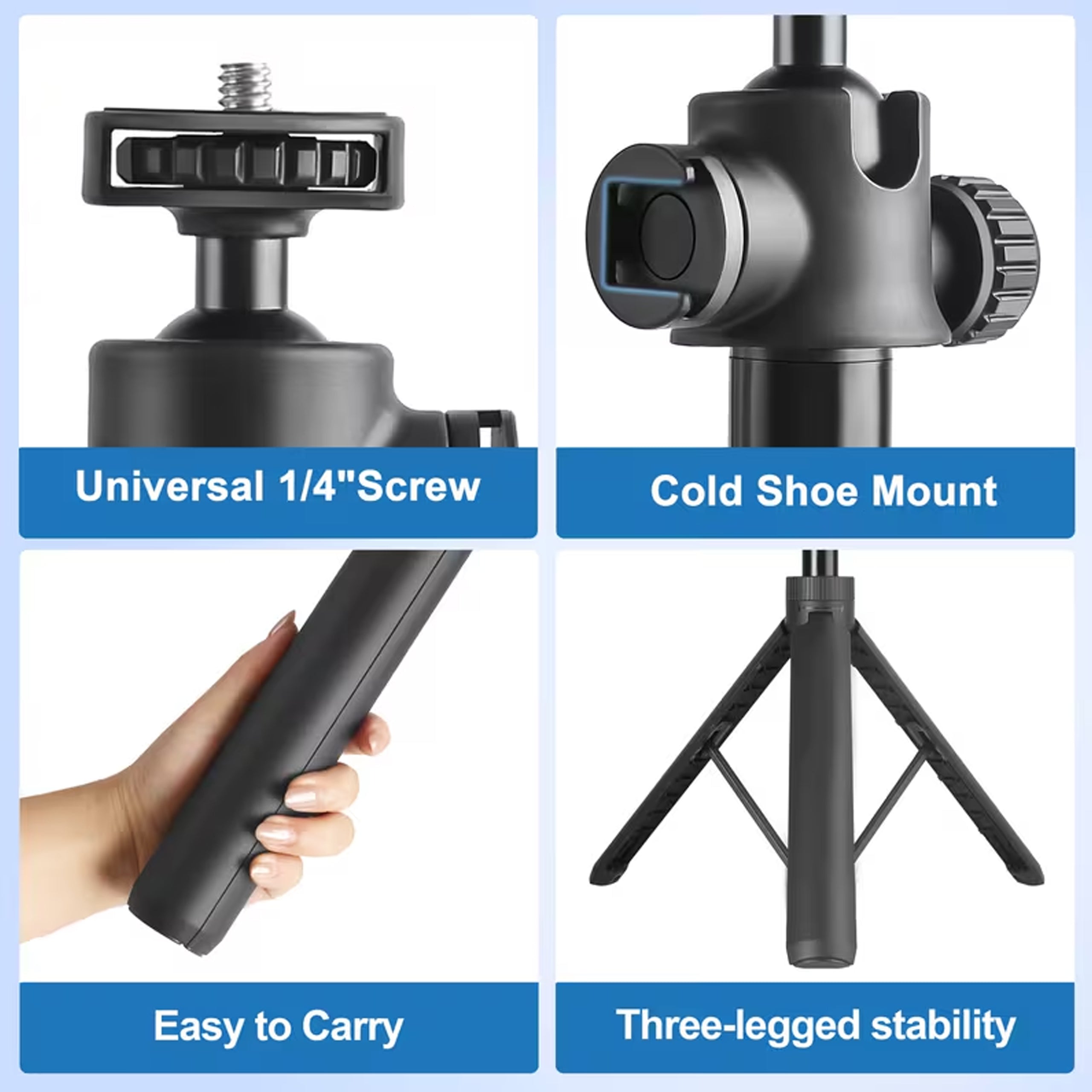 Trípode y Selfie Stick Invisible de 1.5m (Versión Reforzada)