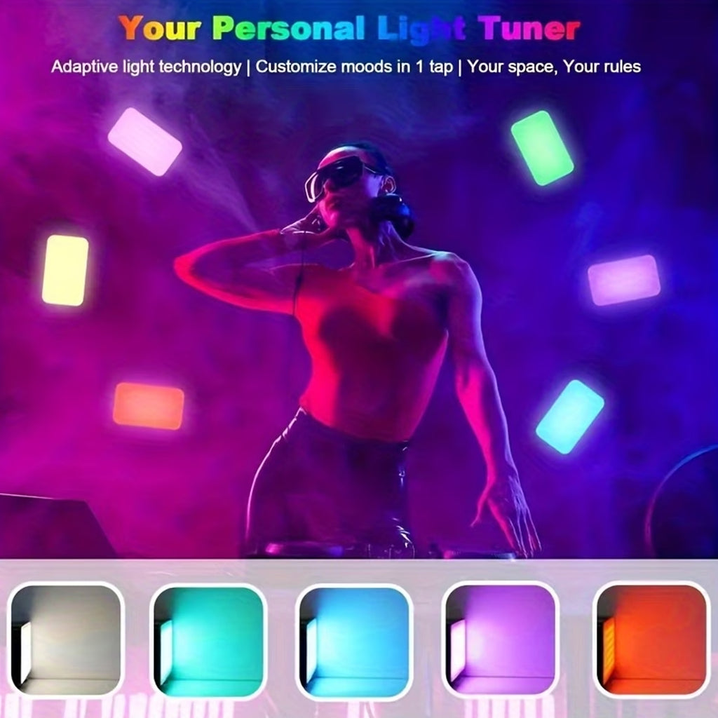 Mini Panel LED RGB Portátil (1800 mAh)